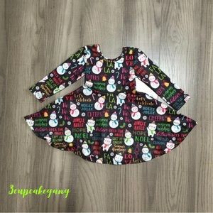 Fa la la snowman dress